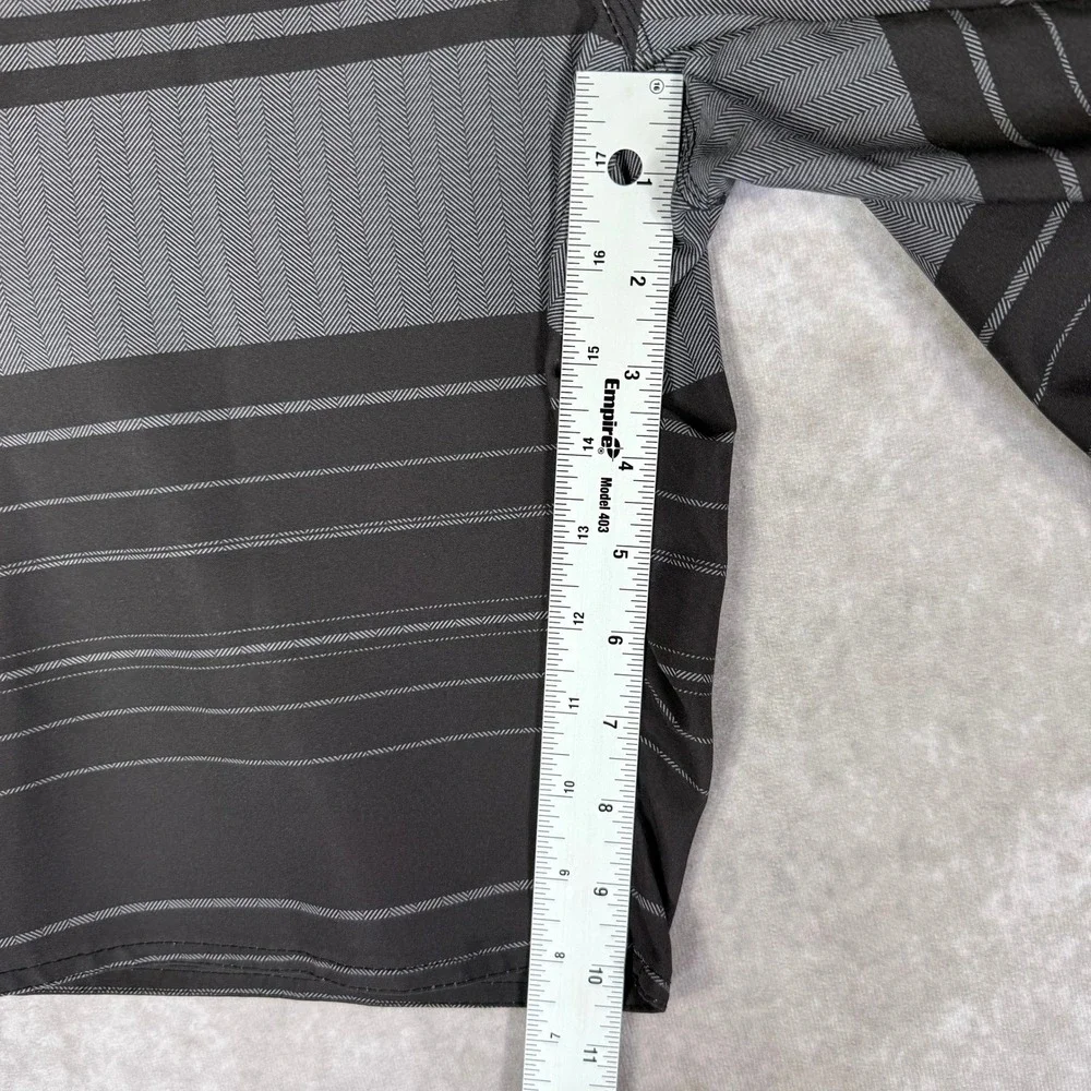 Hang‎ Ten Board Shorts Mens 34 Grey Striped Cargo Pocket Swim Trunks HTY13S5028